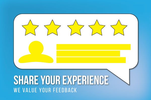 Leave us a Review. We Value your feedback.